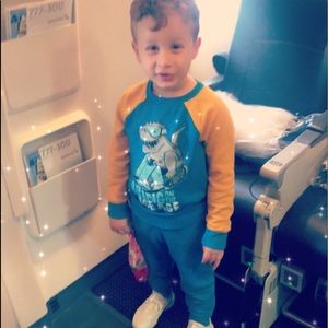 CAT & JACK blue and yellow sweater- 5T toddler